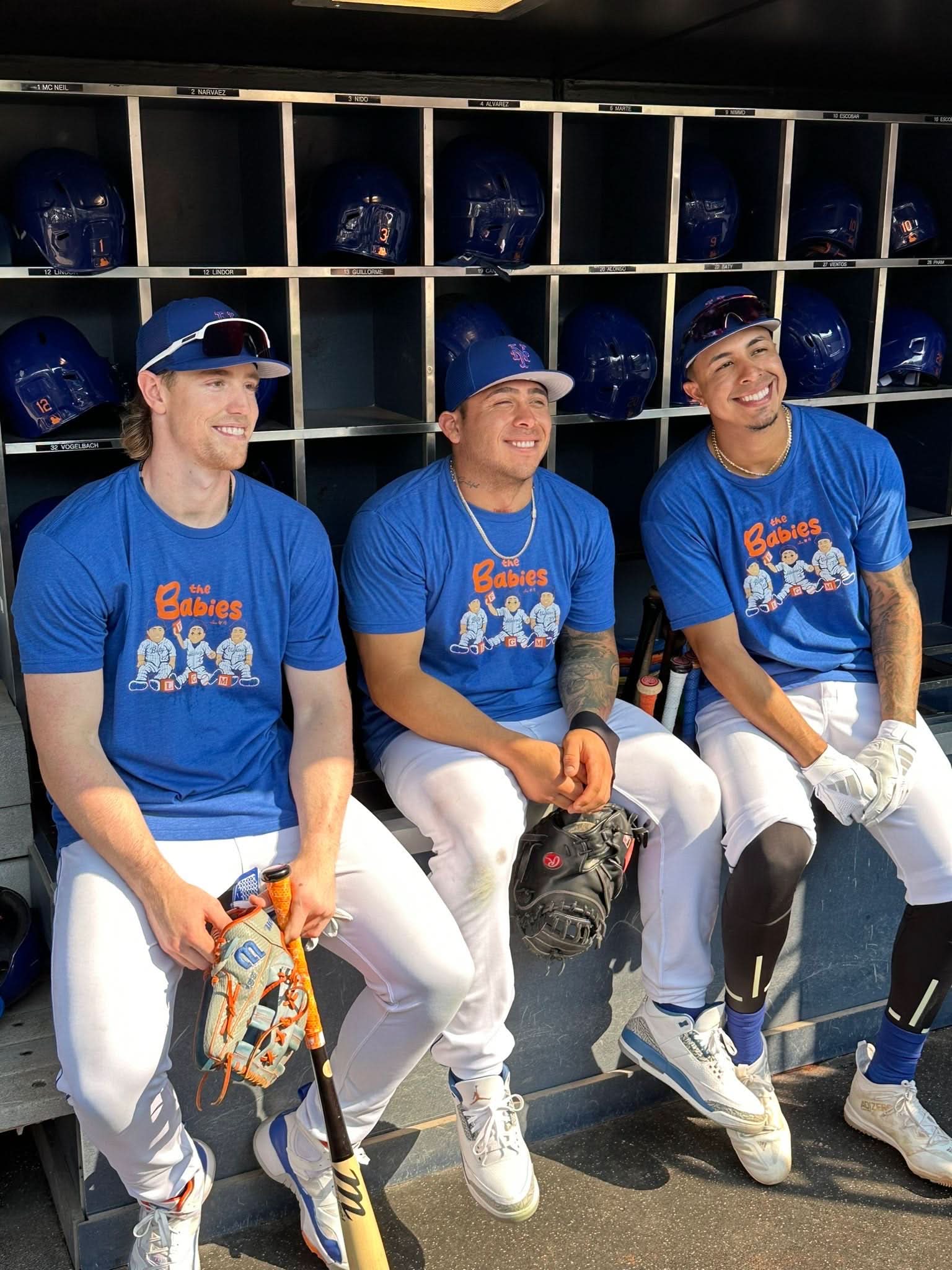 Baty, álvarez, & Vientos Babies Shirt -MLBPA- AthleteLogos + BreakingT